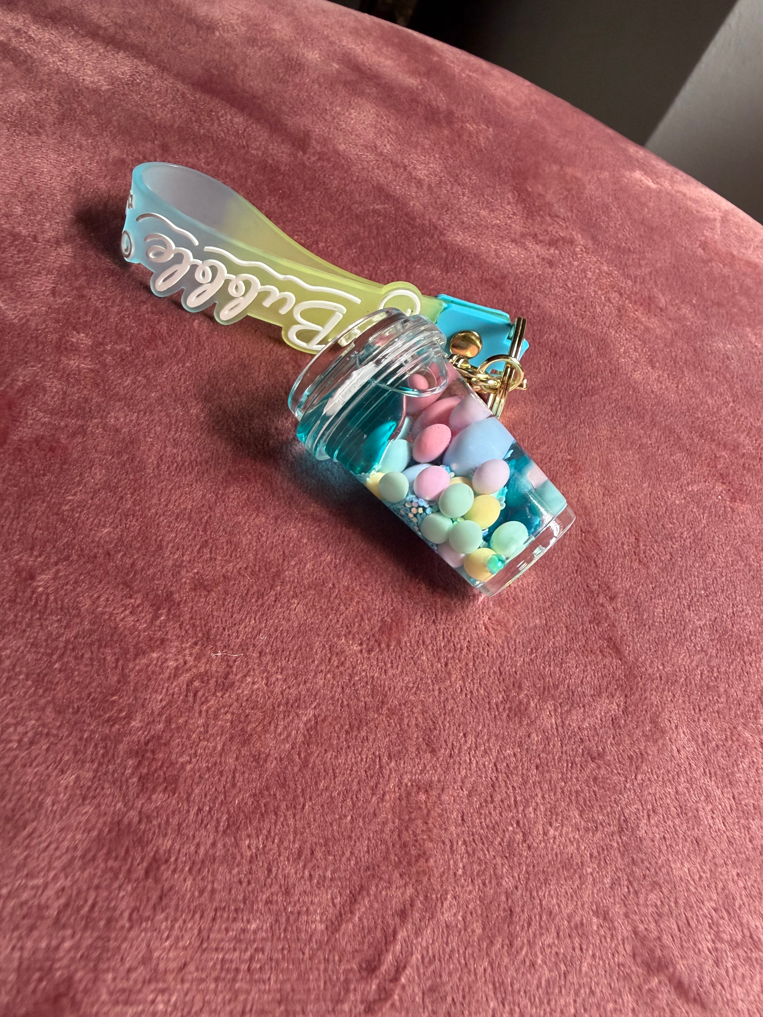 Bubble charm blu