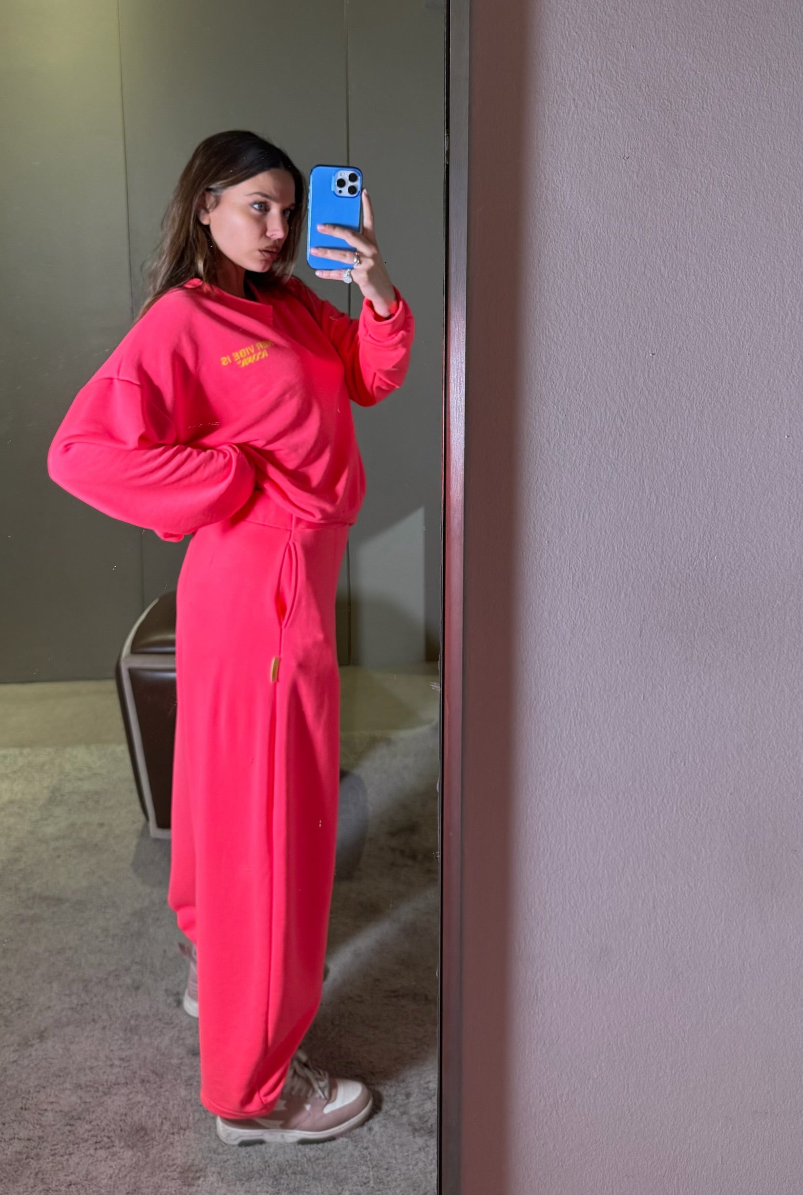 Felpa fluo rosa