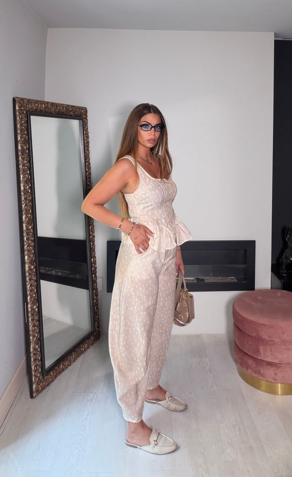 Completo Delfina beige