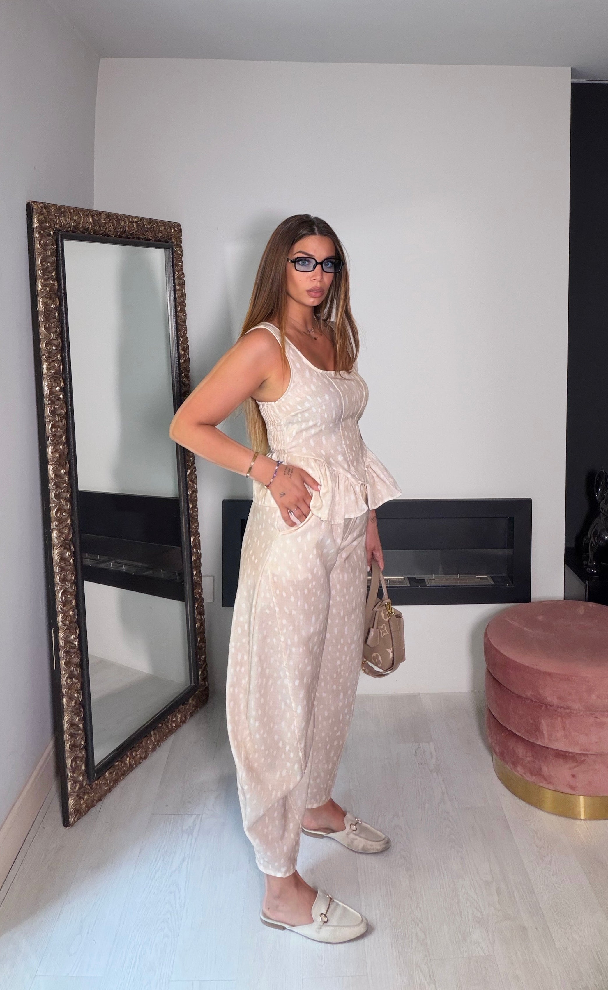 Completo Delfina beige