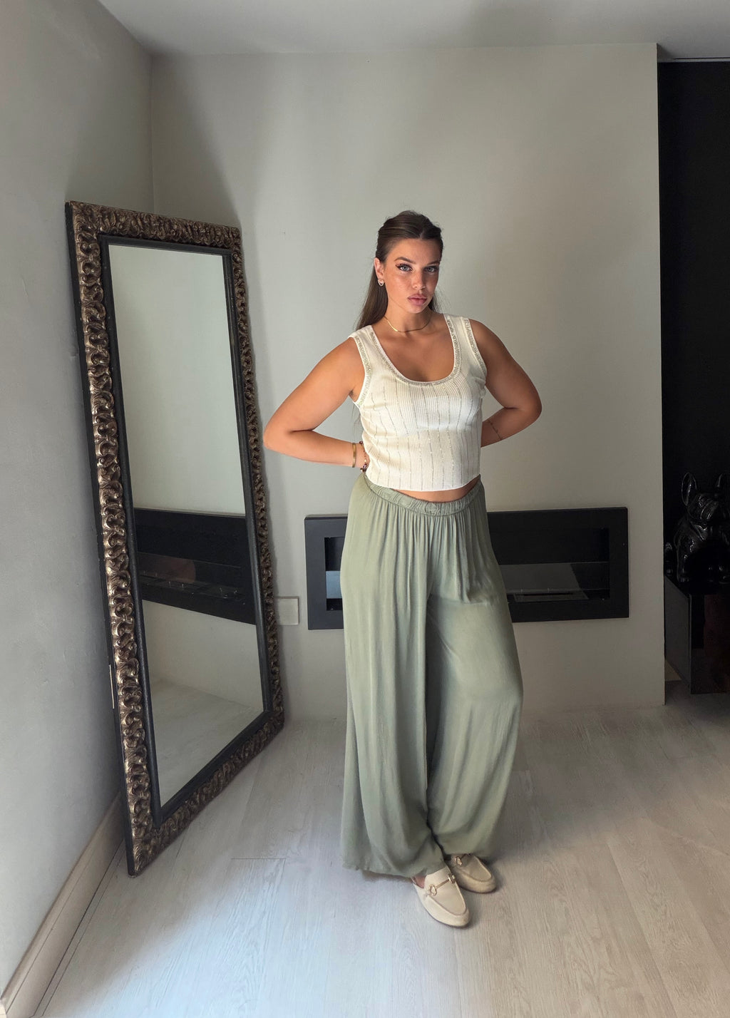 Pantalone Riviera smeraldo
