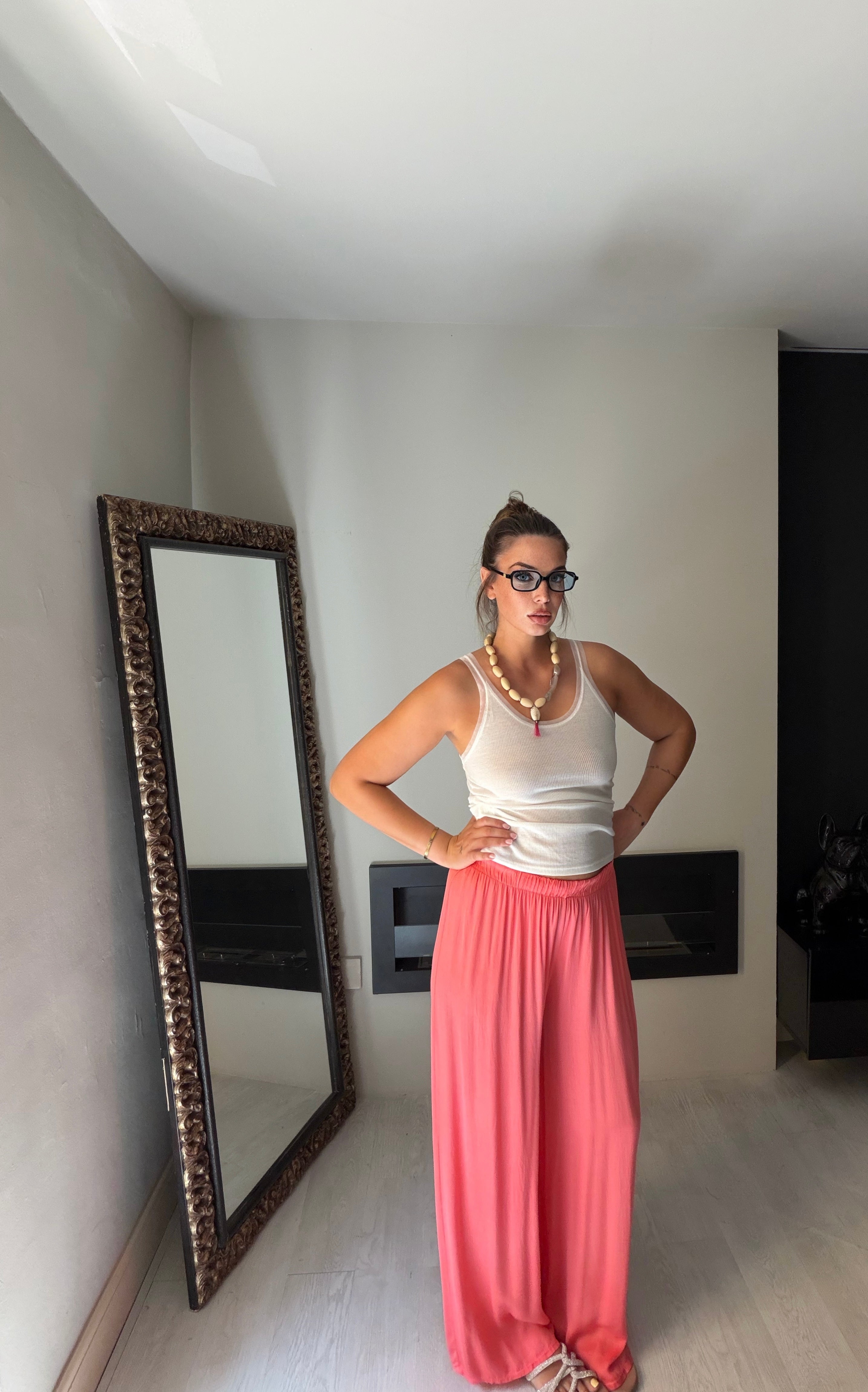 Pantalone Riviera arancio