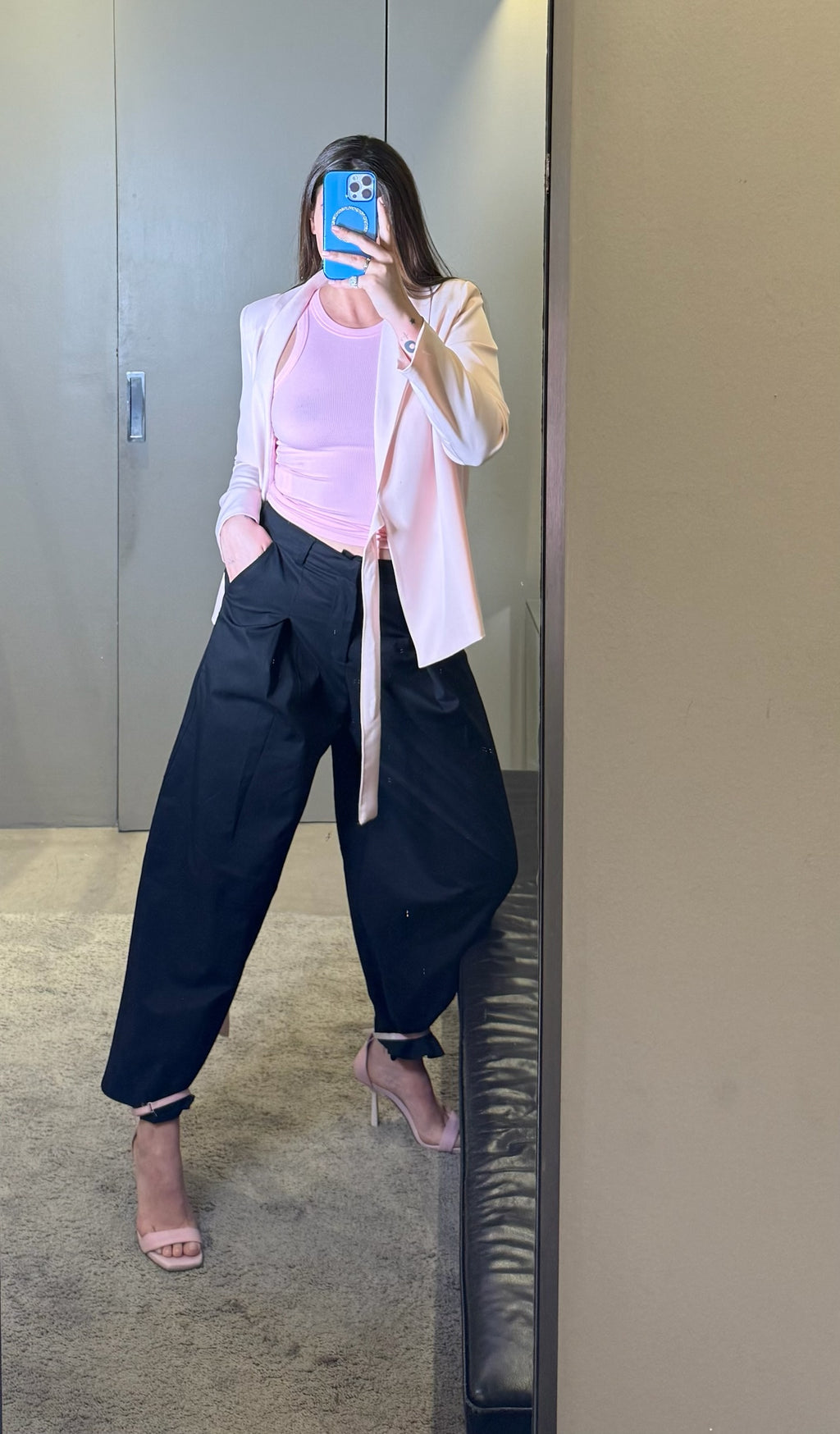 Top Bonjour rosa