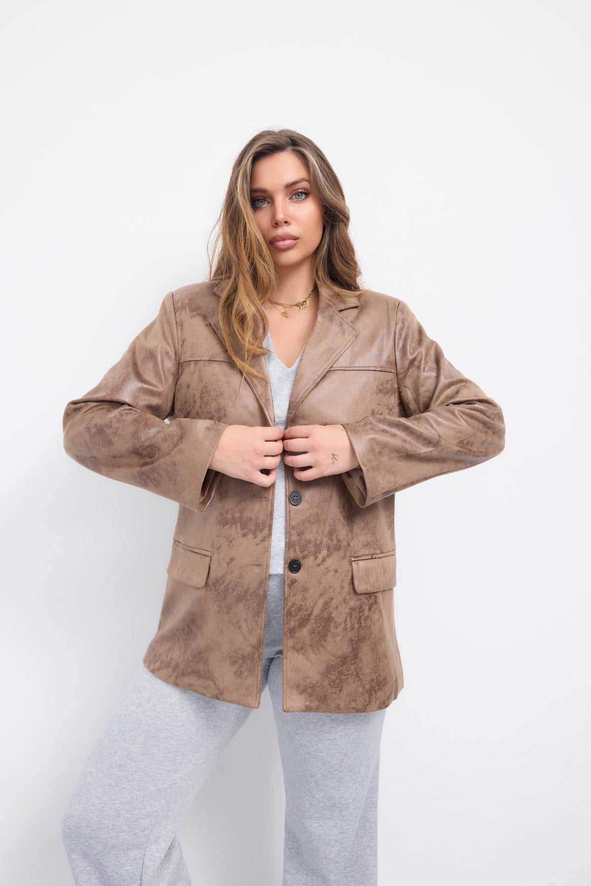 Giacca Maya taupe