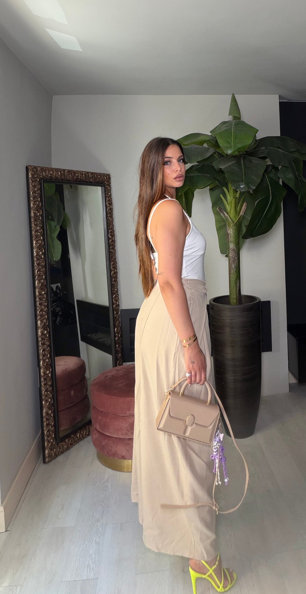 Pantalone Neon beige
