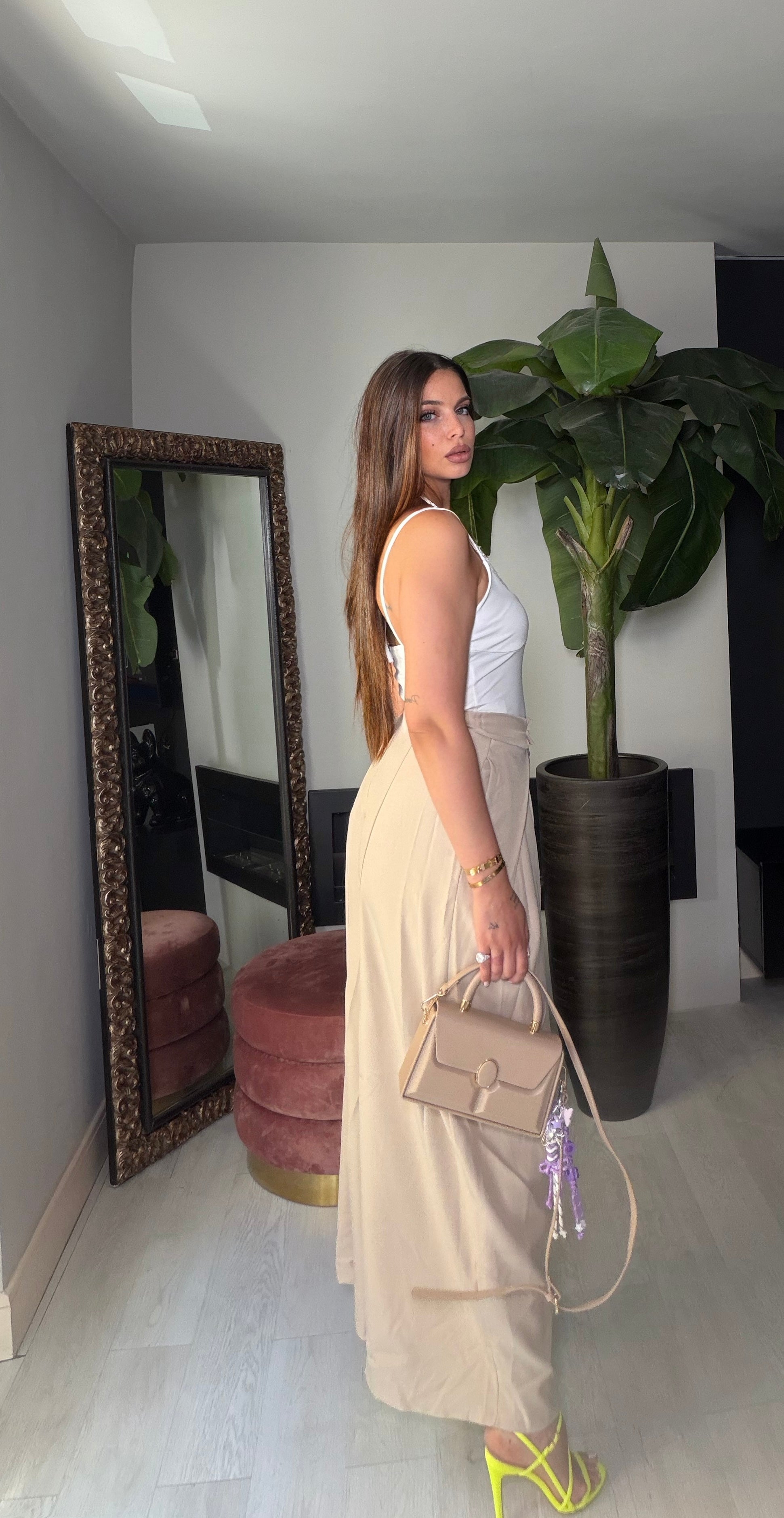 Pantalone Neon beige