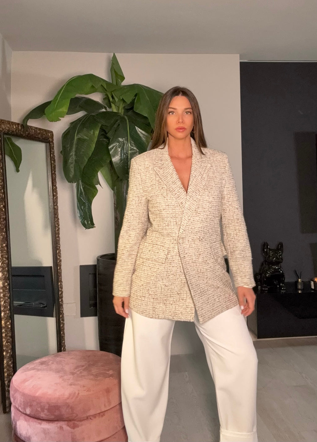 Blazer Tweed beige