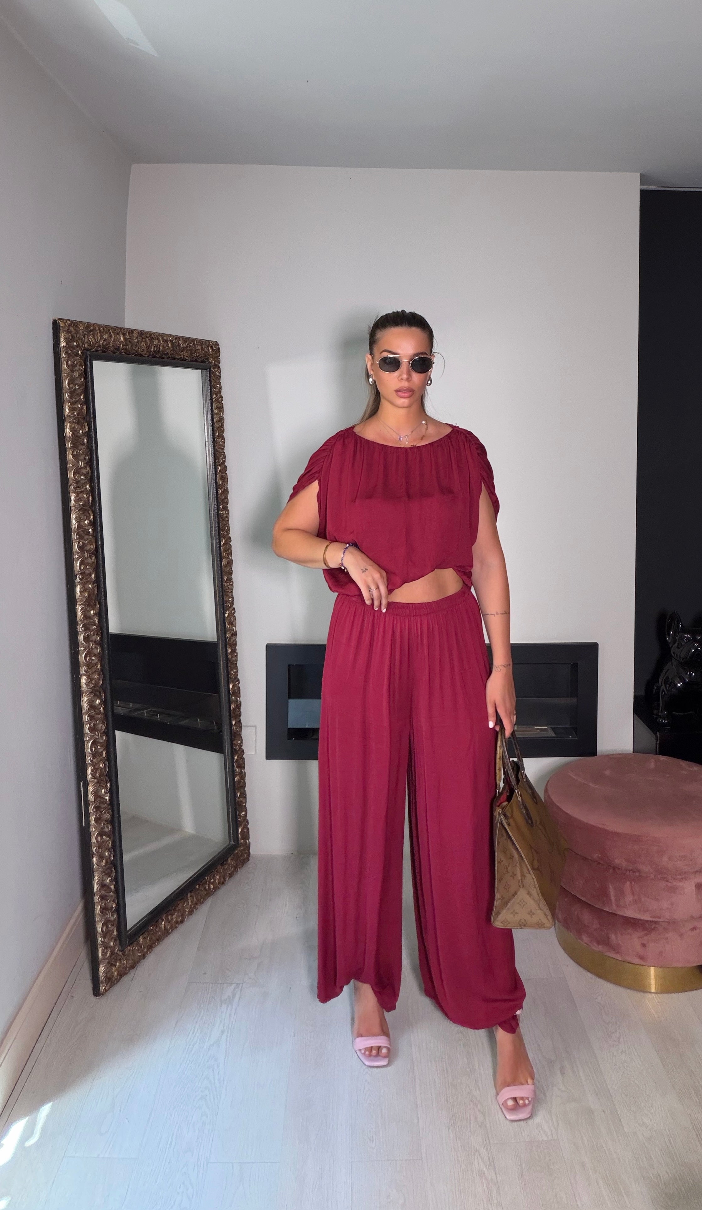 Set Sponda borgogna