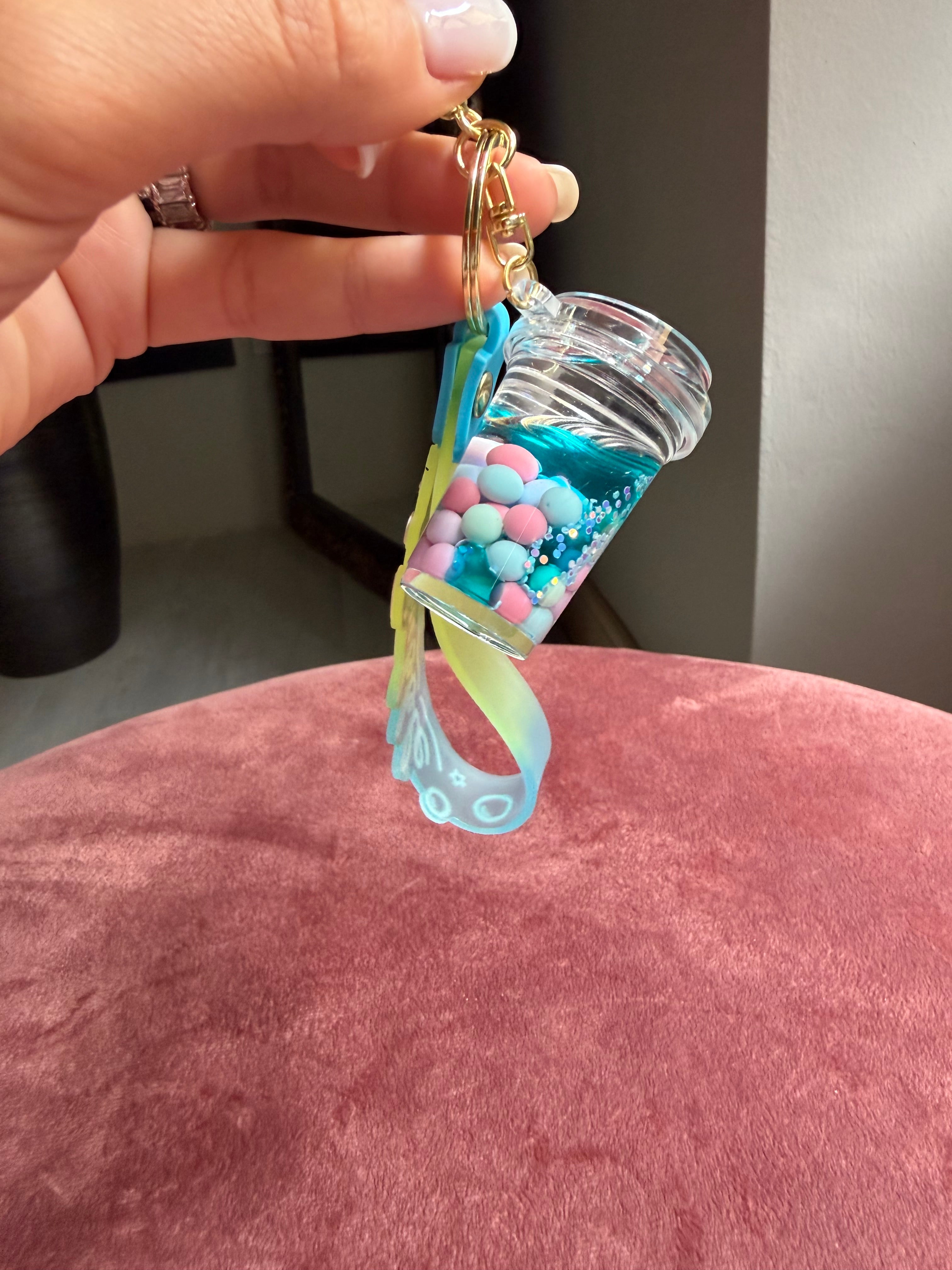 Bubble charm blu