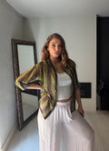 Camicia Ibiza verde/marrone