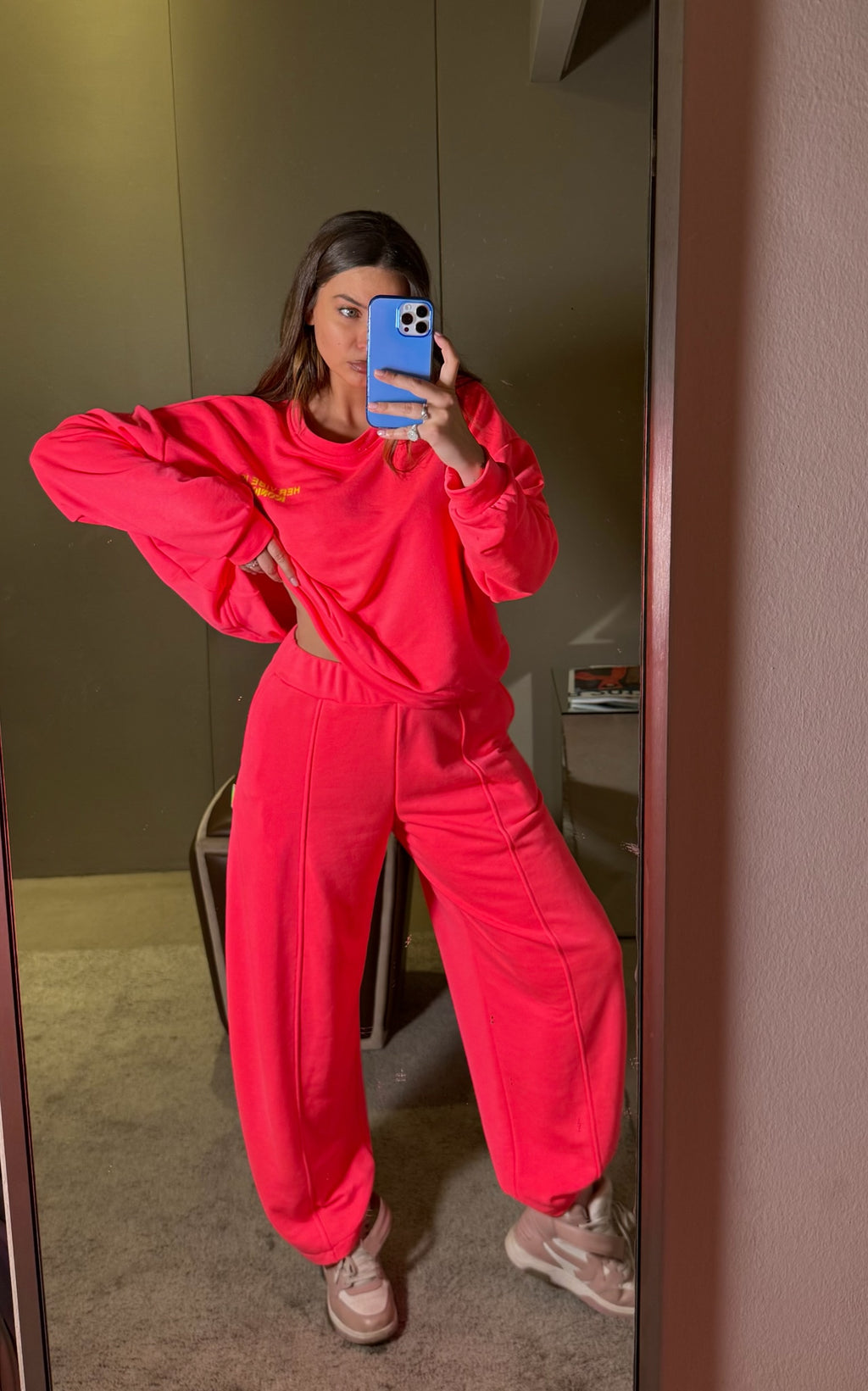 Panta fluo rosa