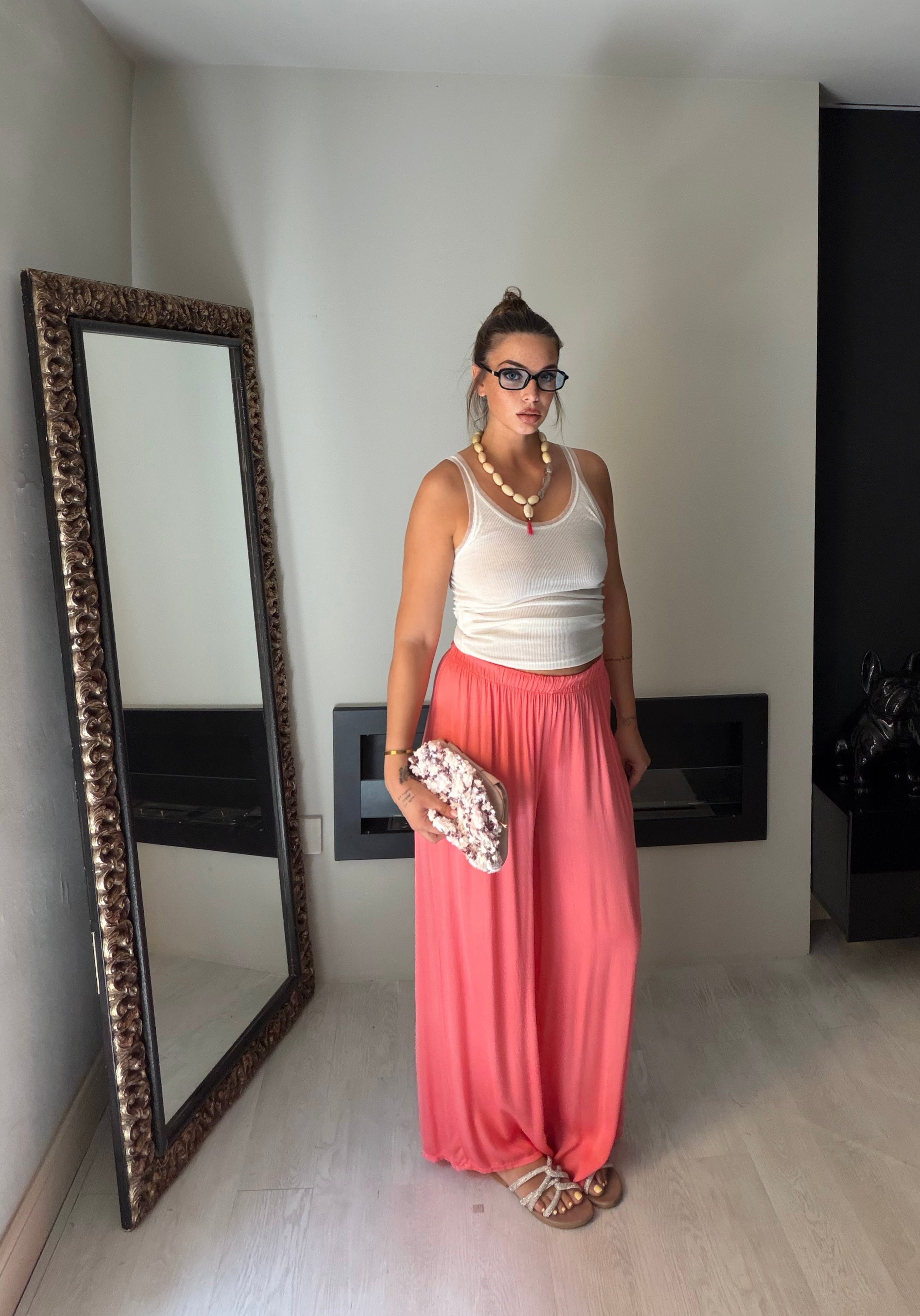 Pantalone Riviera arancio