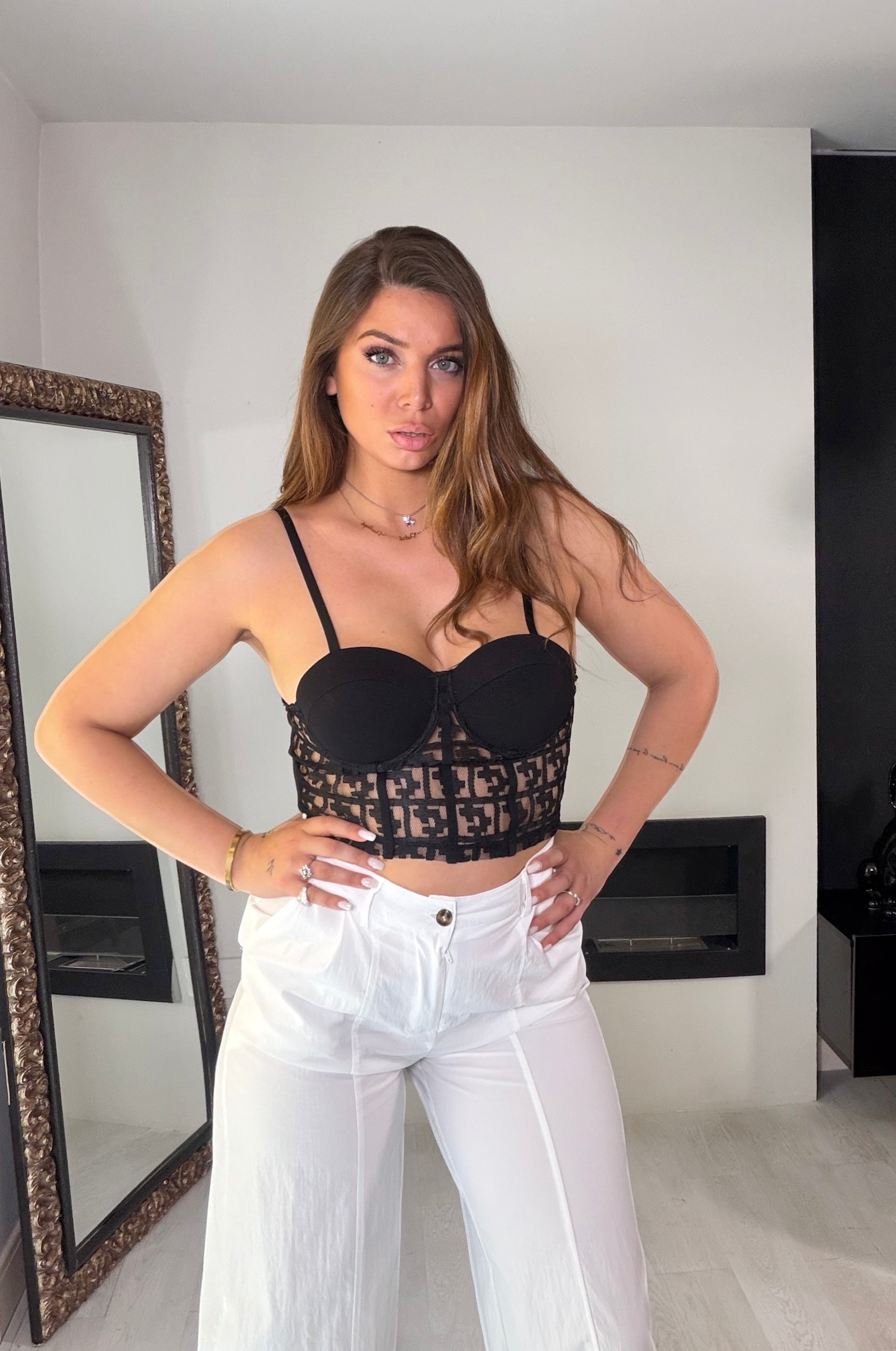 Bustier Elisabetta nero