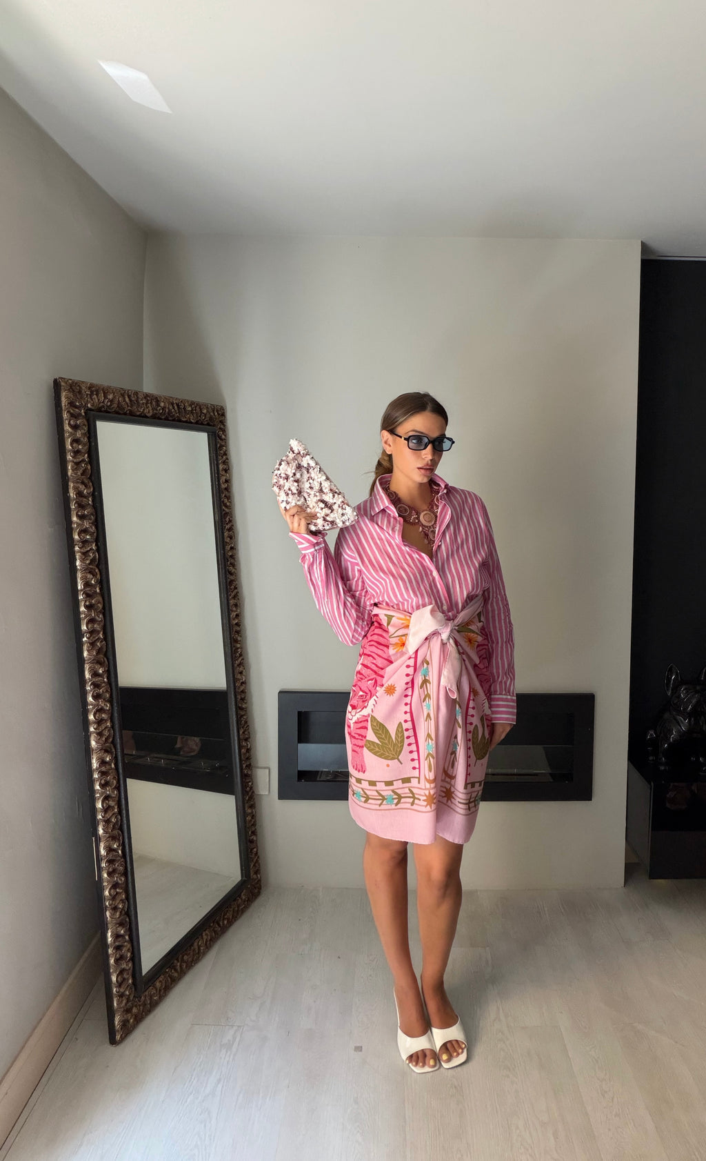 Camicia Linea rosa