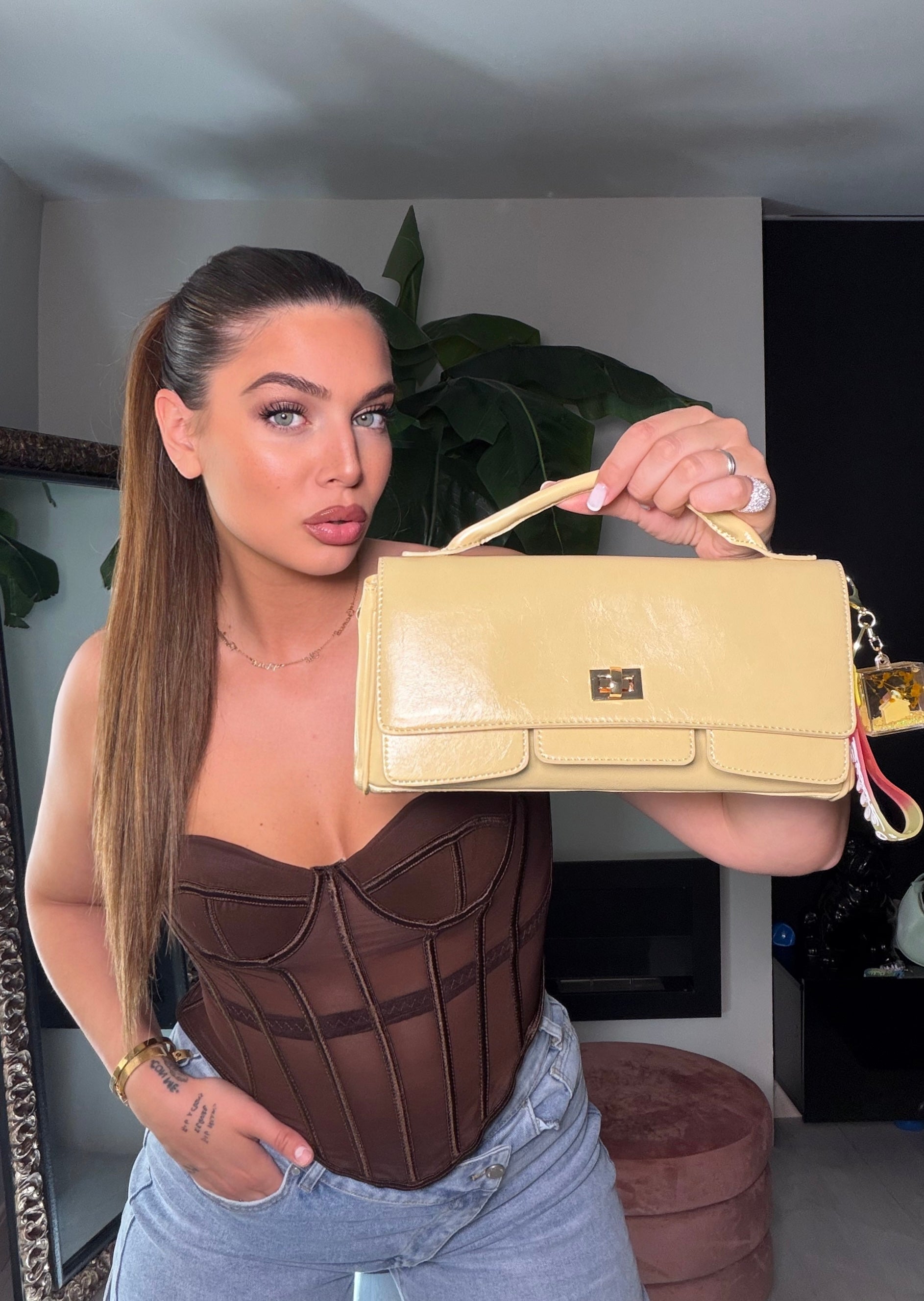 American bag giallo pastello