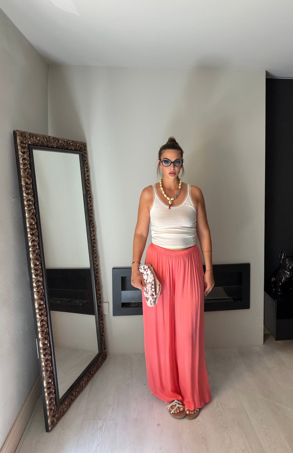 Pantalone Riviera arancio