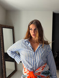 Camicia Stripe celeste