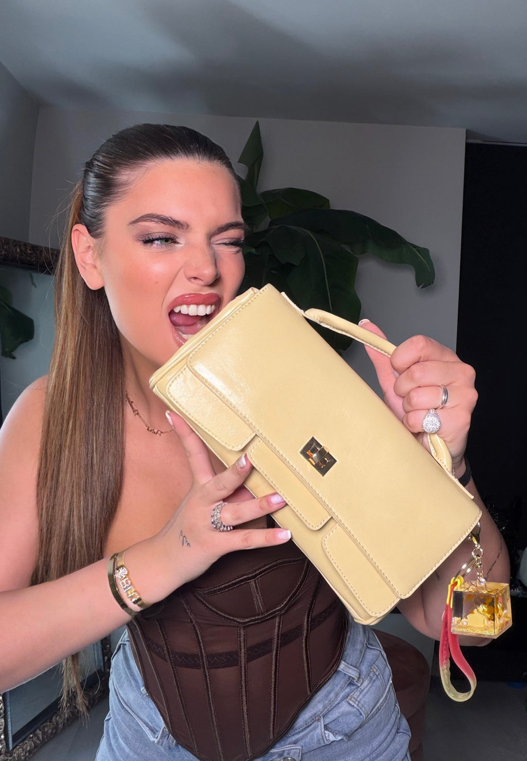 American bag giallo pastello