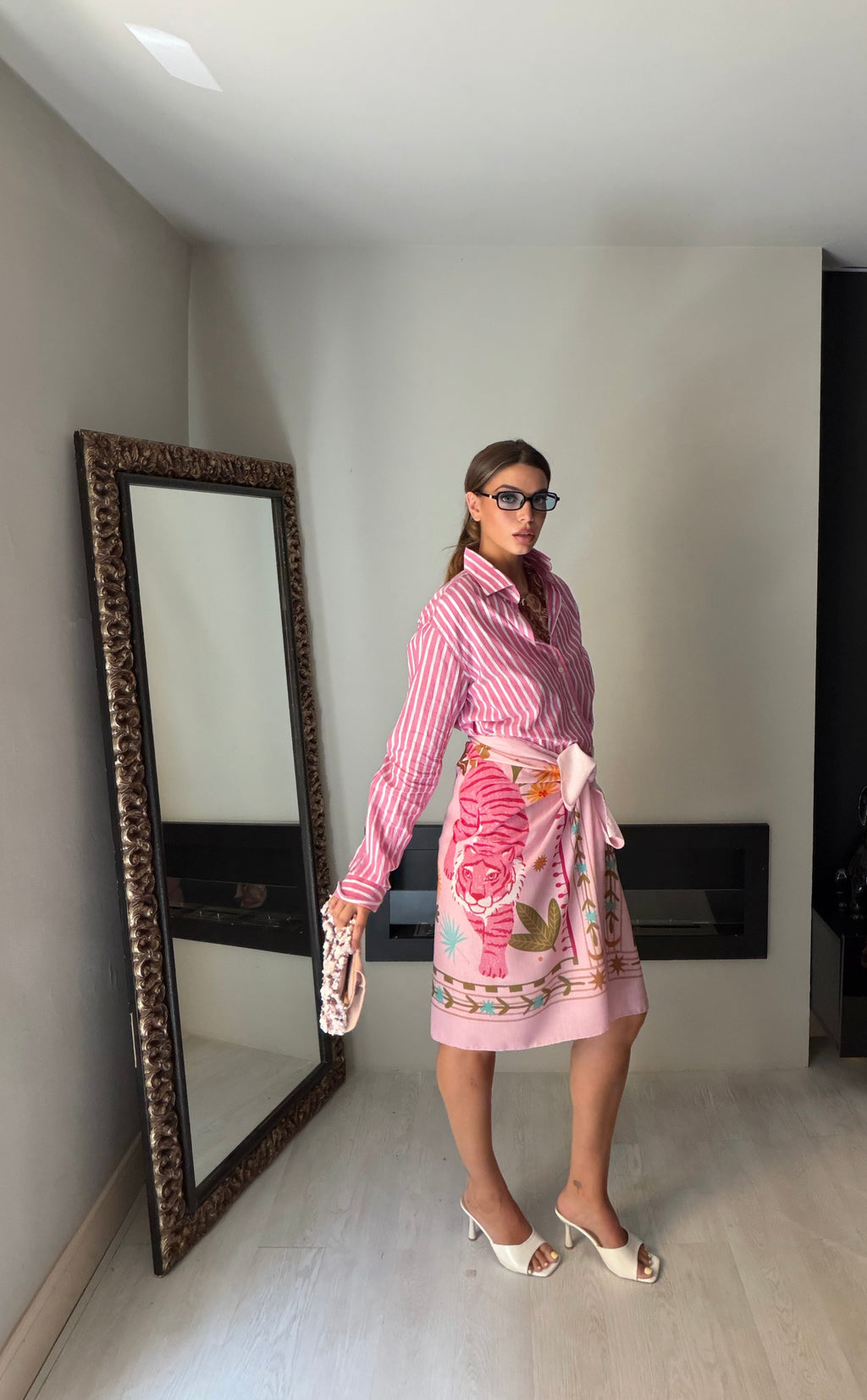 Camicia Linea rosa