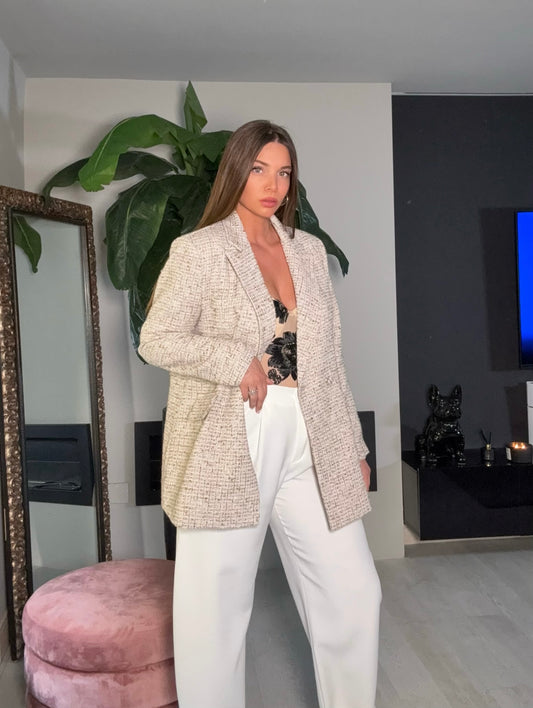 Blazer Tweed beige