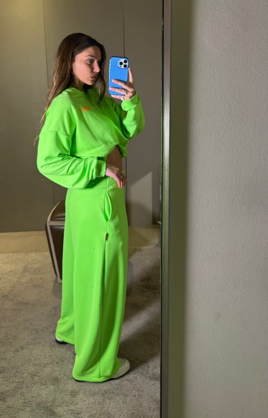 Felpa fluo verde