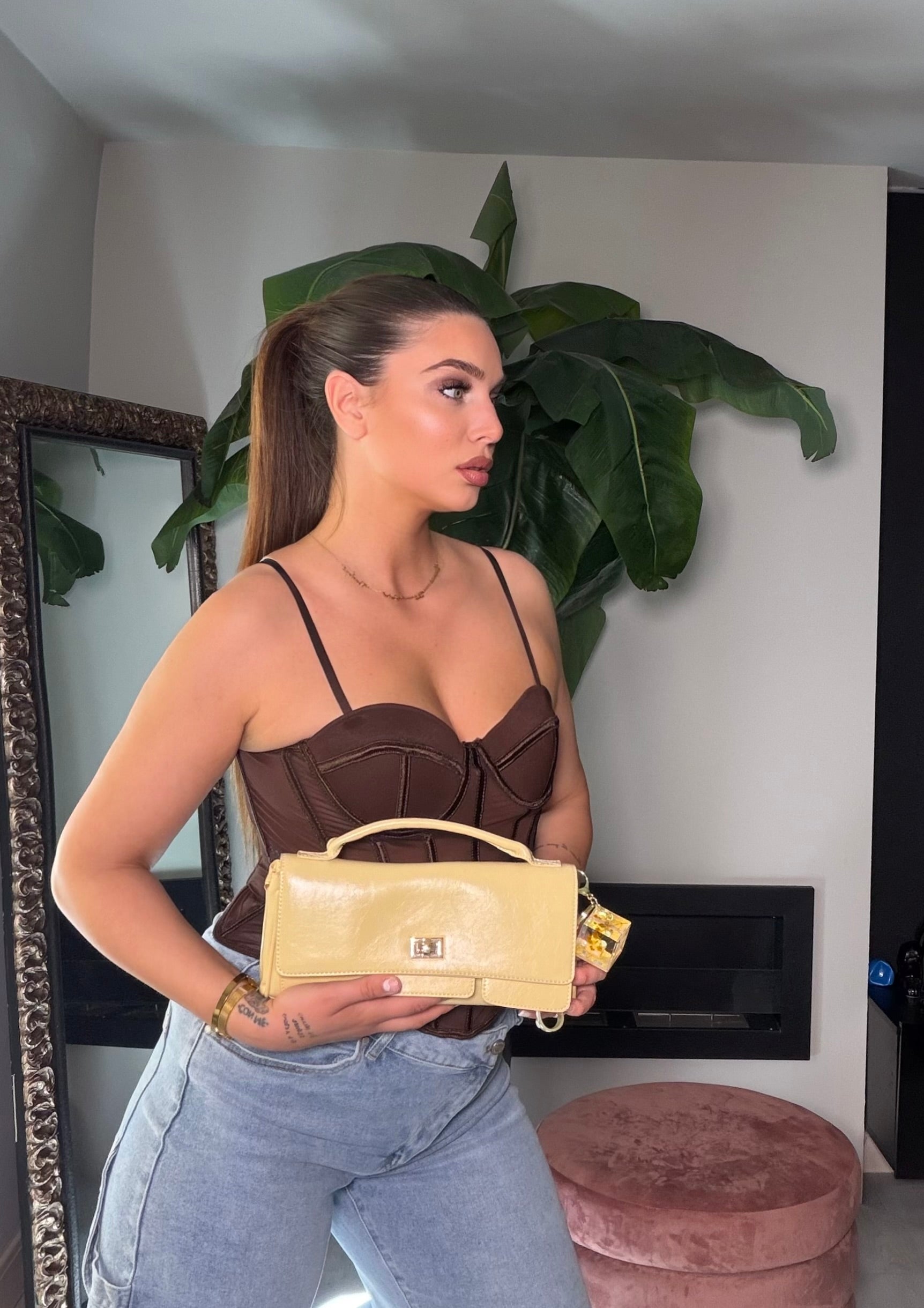 American bag giallo pastello