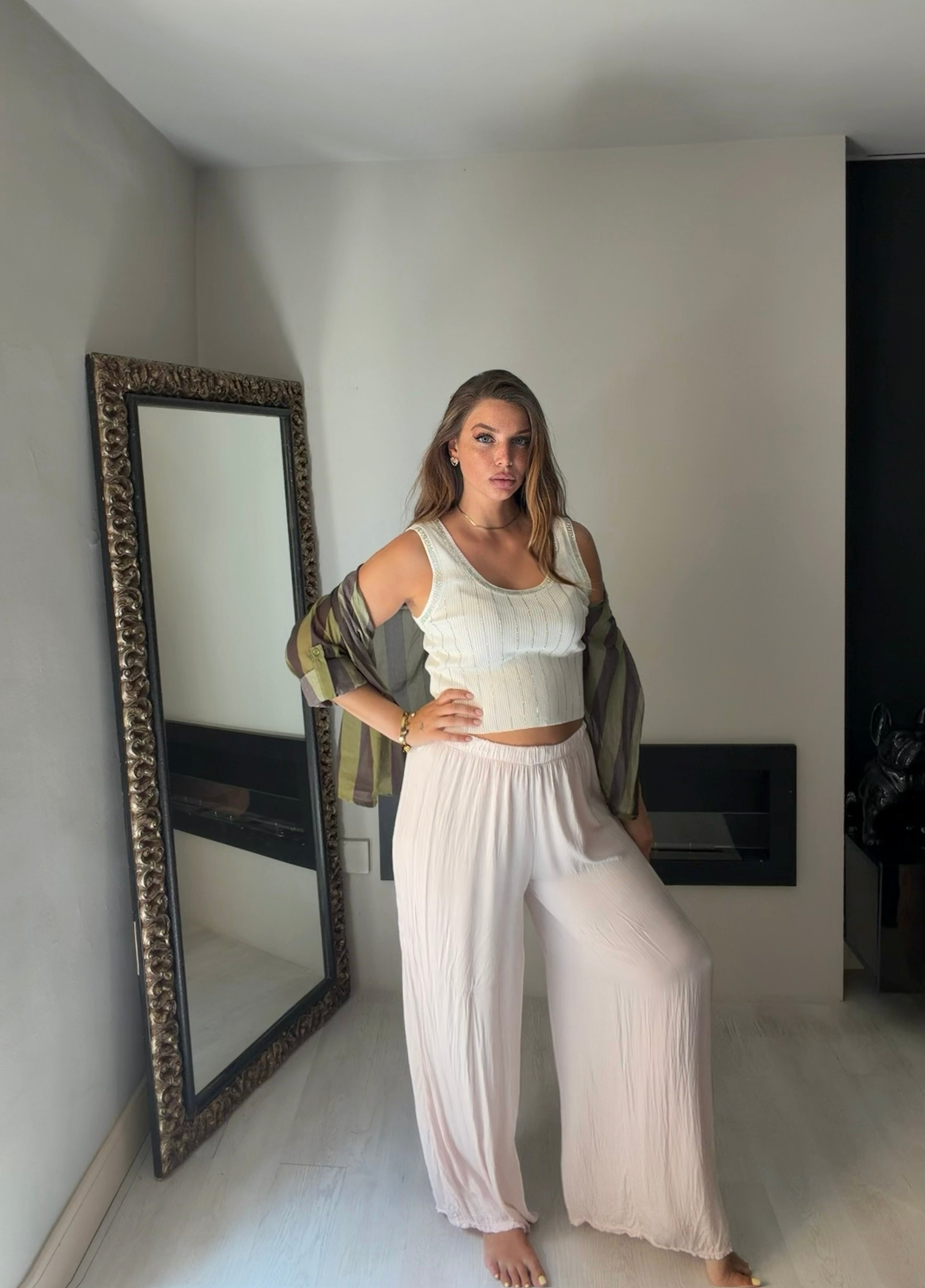 Pantalone Riviera bianco