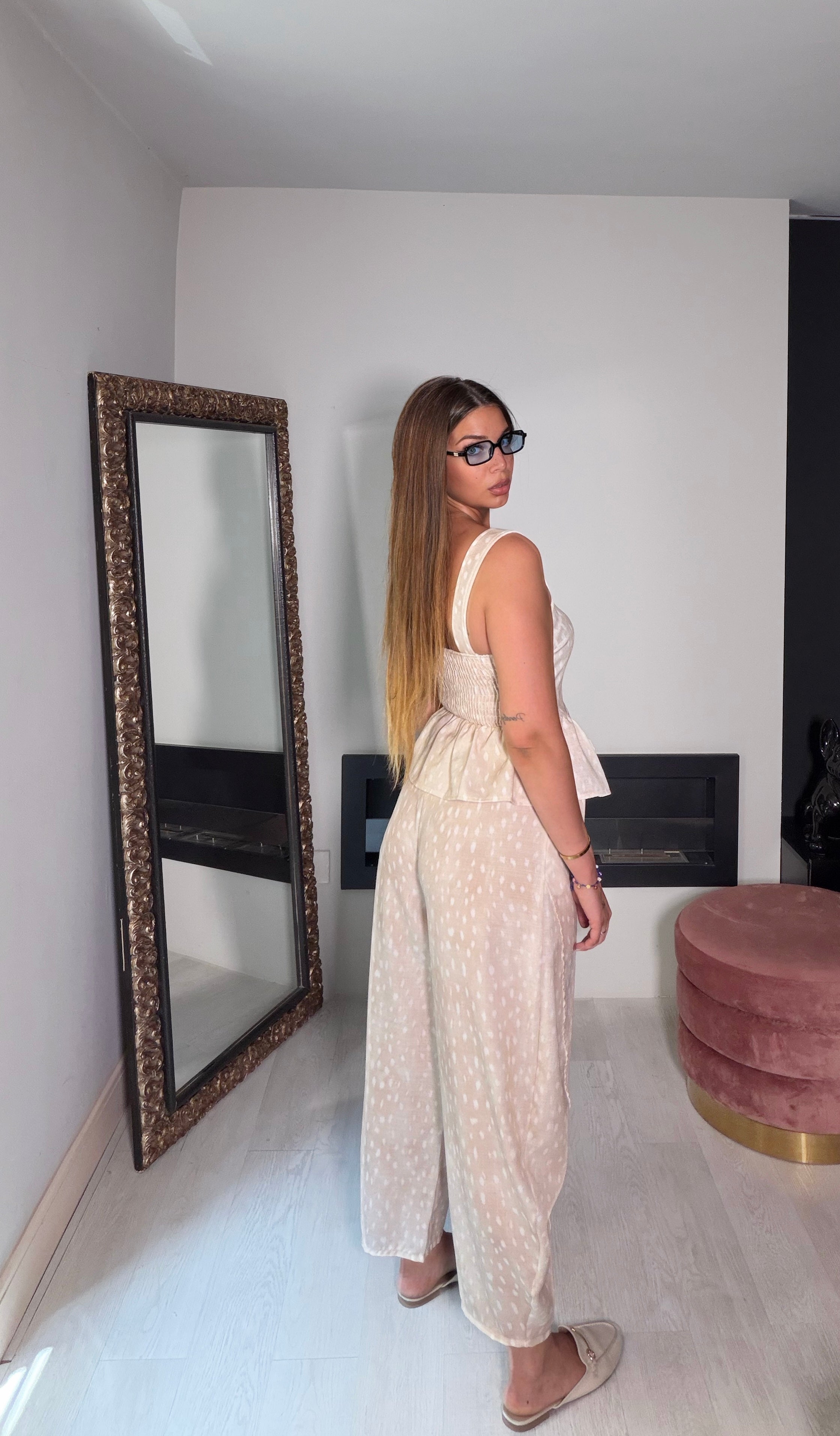Completo Delfina beige